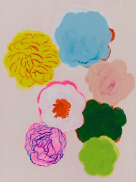 《花朵2021之三》 40x30cm 布面丙烯 2021
《花朵2021之三》 40x30cm 布面丙烯 2021