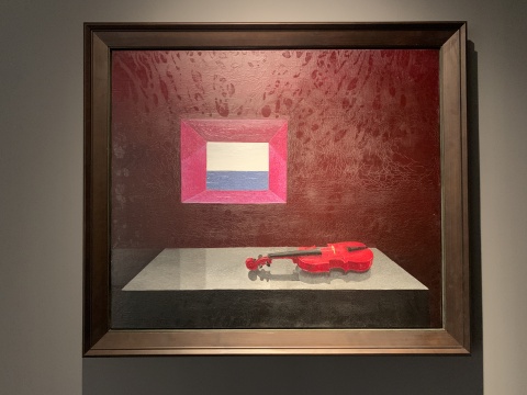 《躺着的海NO.1》 109.7×129cm 布面油画 1986
《躺着的海NO.1》 109.7×129cm 布面油画 1986