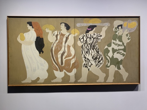《飘香的风》117×226cm 布面油画 1981
《飘香的风》117×226cm 布面油画 1981