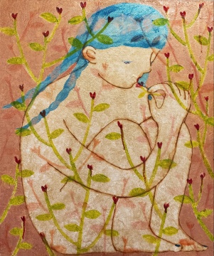 山下宏子《SecretGarden 1》 65.2×53cm 布面油画 2021
山下宏子《SecretGarden 1》 65.2×53cm 布面油画 2021