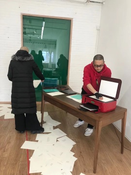 “春天进行曲” 蔡锦空间展览现场
“春天进行曲” 蔡锦空间展览现场