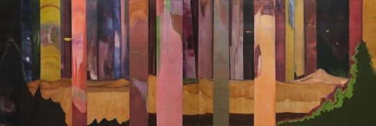《丛林》 180X520cm 布面丙烯 2018
《丛林》 180X520cm 布面丙烯 2018