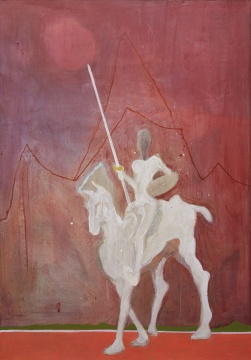《骑士》 200X140cm 布面丙烯 2020年
《骑士》 200X140cm 布面丙烯 2020年
