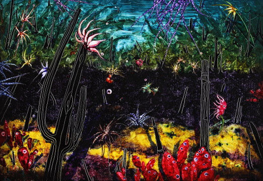 翟轩弘 《衍之二十》84x120cm 油画(绘画装置) 2013
翟轩弘 《衍之二十》84x120cm 油画(绘画装置) 2013