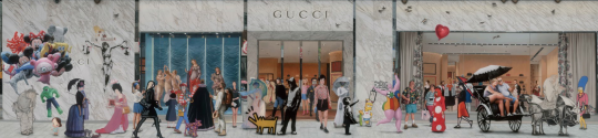 权能《Luxury Street》 495x120cm 布面油画 2021
权能《Luxury Street》 495x120cm 布面油画 2021
