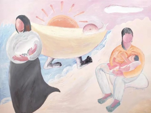 韩修智 《两个自由主义者的异想天开是一场完胜的赌注》 150×200cm 布面丙烯 2019 © 韩修智, 图片由艺术家提供
韩修智 《两个自由主义者的异想天开是一场完胜的赌注》 150×200cm 布面丙烯 2019 © 韩修智, 图片由艺术家提供