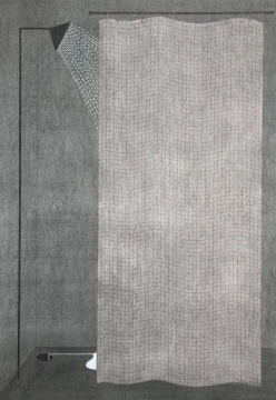 宰鹏飞《晕车药14.5》 100×70cm 纸本木炭水性笔丙烯 2021 © 宰鹏飞, 图片由艺术家提供
宰鹏飞《晕车药14.5》 100×70cm 纸本木炭水性笔丙烯 2021 © 宰鹏飞, 图片由艺术家提供