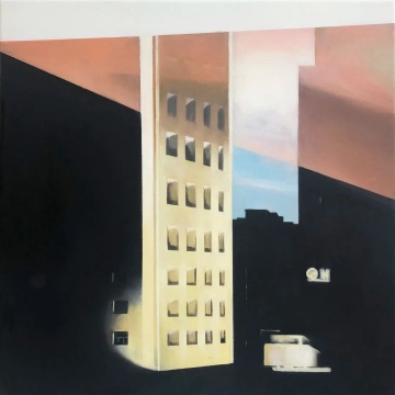 符茗希《霓虹 2》30×30cm 布面油画 2022 © 符茗希, 图片由艺术家提供
符茗希《霓虹 2》30×30cm 布面油画 2022 © 符茗希, 图片由艺术家提供