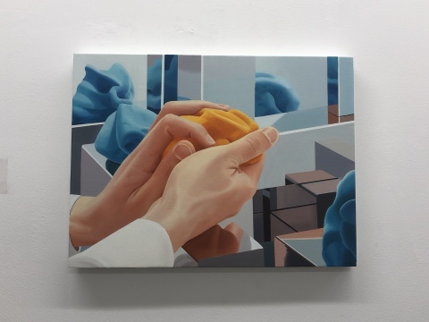 梁浩《火焰的形状》 40×30cm 布面油画 2021
梁浩《火焰的形状》 40×30cm 布面油画 2021