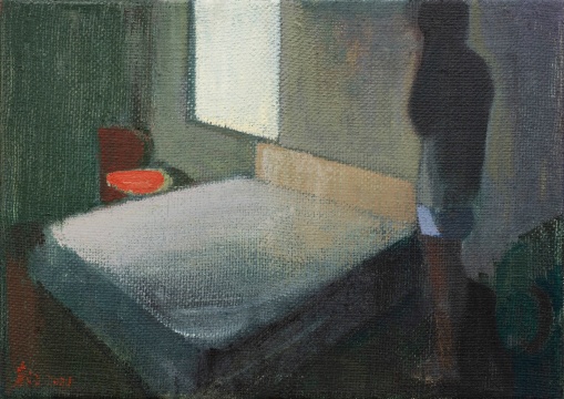 肖江《房间里》35cmx50cm 布面油画 2021 肖江《房间里》35cmx50cm 布面油画 2021