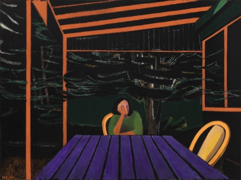 代洲《傍晚》80x60cm 布面油画 2020
代洲《傍晚》80x60cm 布面油画 2020