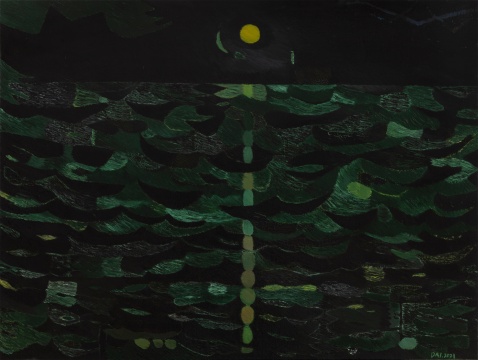 代洲《黑夜》80x60cm 布面油画 2021
代洲《黑夜》80x60cm 布面油画 2021