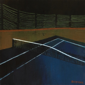 代洲《网球场》40x40cm 布面油画 2019
代洲《网球场》40x40cm 布面油画 2019