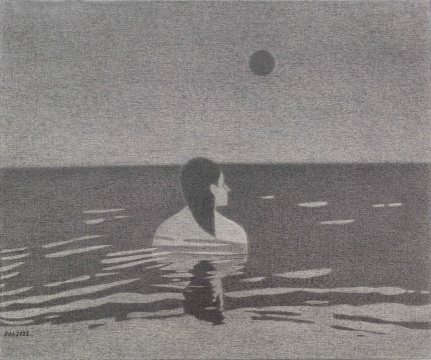 代洲《沉没之前》50x60cm 布面铅笔 2022
代洲《沉没之前》50x60cm 布面铅笔 2022