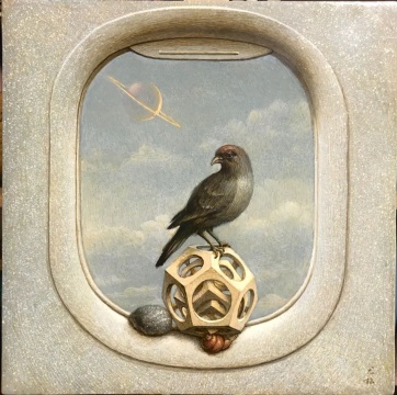 李尤松《舷窗2号》布⾯坦培拉 30 × 30 cm 2022
李尤松《舷窗2号》布⾯坦培拉 30 × 30 cm 2022
