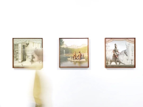 李尤松“吃米与盐的塔特林塔”展览现场
李尤松“吃米与盐的塔特林塔”展览现场
