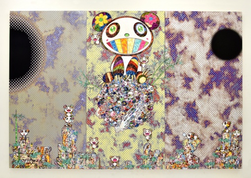 村上隆 《森林伙伴》 300 x 450 cm 布面丙烯木板托裱 2017

©2017 Takashi Murakami/Kaikai Kiki Co., Ltd. All Rights Reserved. Courtesy Perrotin 
