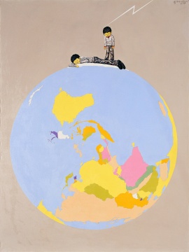 李继开 《孤独的行星》 200×150cm 布面丙烯 2009
李继开 《孤独的行星》 200×150cm 布面丙烯 2009