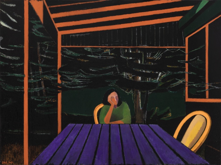 《傍晚》80x60cm 布面油画 2020
《傍晚》80x60cm 布面油画 2020