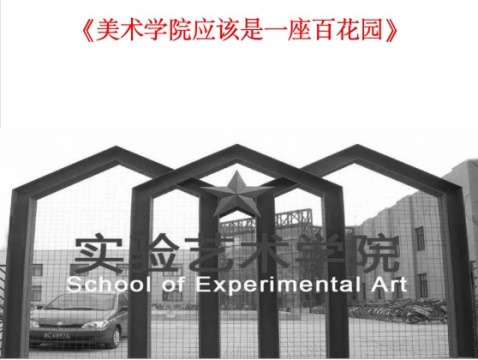 天津美术学院实验艺术学院副院长王爱君演讲题目《美术学院应该是一座百花园》
