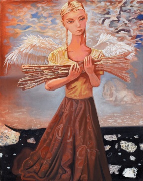 熊宇 《海与岸》 2020 布面油画 50×40cm 
