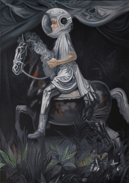 熊宇 《希腊、青铜与骑者》 2020 布面油画 200×150cm 
