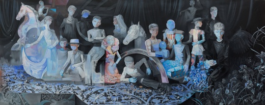 熊宇 《时空之境》 2020 布面油画 197×512cm 