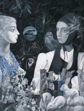熊宇 《平行的世界》 2019 布面油画 200×150cm 