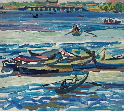 袁运生《颐和园》44×50cm 布面油彩 1960
