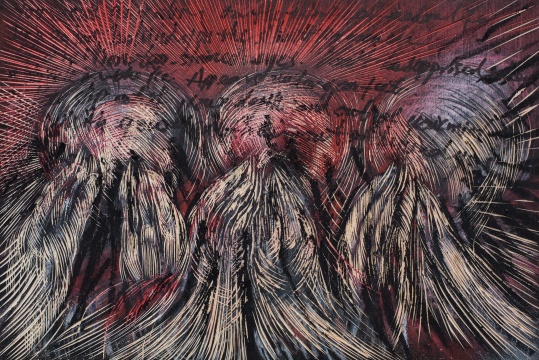 《25.2019.W》木板综合材料 30x45cm 2019
《25.2019.W》木板综合材料 30x45cm 2019
