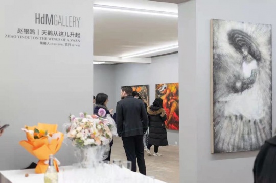 赵银鸥个展“天鹅从这里升起”展览现场
赵银鸥个展“天鹅从这里升起”展览现场