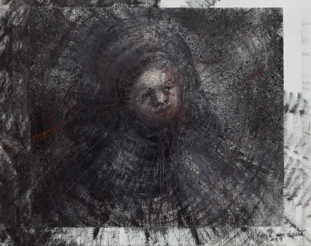 《ca.7.2021》布面油画、喷漆 40x46cm_2021
《ca.7.2021》布面油画、喷漆 40x46cm_2021