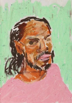 《居民》16.6×13.1cm 纸本油画棒 2021
《居民》16.6×13.1cm 纸本油画棒 2021