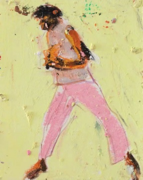 《居民》6×7.5cm 纸本油画棒 2021
《居民》6×7.5cm 纸本油画棒 2021