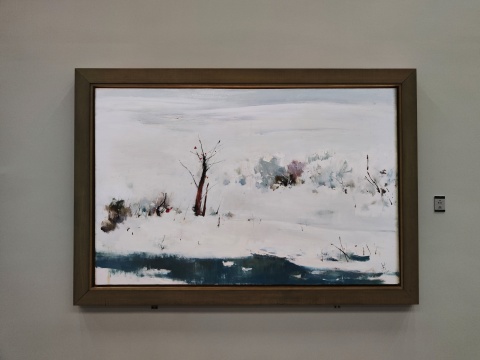 《雪韵》布面油画
《雪韵》布面油画