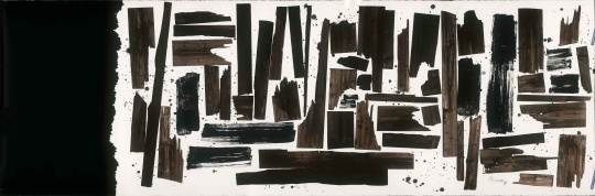 王怀庆《纵横》134×402cm丝网版画 2009年
王怀庆《纵横》134×402cm丝网版画 2009年