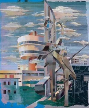 崔洁《炉峰塔3》布面丙烯 250 × 210 cm 2019
崔洁《炉峰塔3》布面丙烯 250 × 210 cm 2019