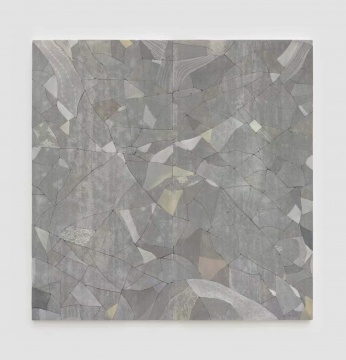 马秋莎《沃德兰—霜1号》水泥板、尼龙袜、木板、树脂、钢,210 × 210 cm 2020 图片由艺术家和北京公社提供
马秋莎《沃德兰—霜1号》水泥板、尼龙袜、木板、树脂、钢,210 × 210 cm 2020 图片由艺术家和北京公社提供