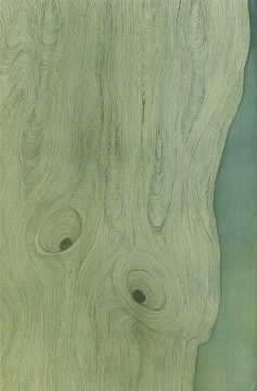 《持颐#72》绢本 31x47cm 2022

