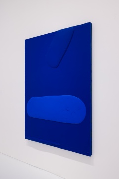 《蓝色的傲慢》 220×160×10 cm 木板丙烯 2022
《蓝色的傲慢》 220×160×10 cm 木板丙烯 2022