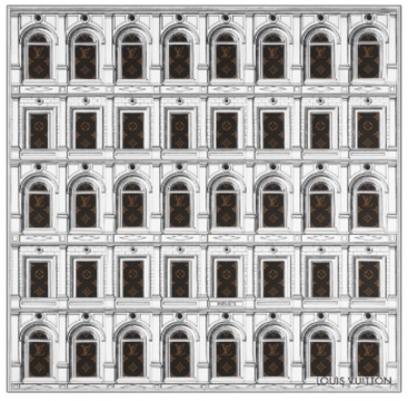 Architectura方巾,2021秋冬女装秀与Fornasetti合作款
© LOUIS VUITTON MALLETIER
Architectura方巾,2021秋冬女装秀与Fornasetti合作款
© LOUIS VUITTON MALLETIER