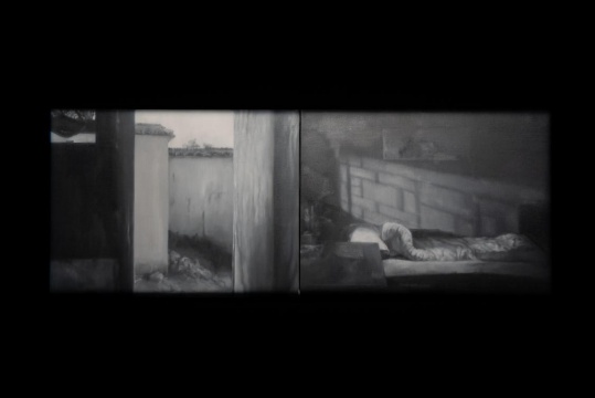 《小城之春》布面油画 2015 图片来源:艺术家提供
《小城之春》布面油画 2015 图片来源:艺术家提供