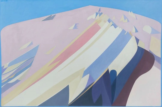 《白石山A》 200×300cm 布面油画 2021
《白石山A》 200×300cm 布面油画 2021