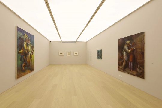 罗中立“重返起点”展览现场
罗中立“重返起点”展览现场