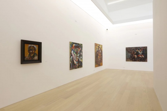 罗中立“重返起点”展览现场 罗中立“重返起点”展览现场