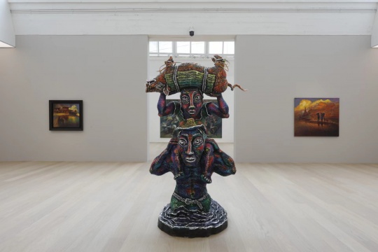 罗中立“重返起点”展览现场 罗中立“重返起点”展览现场
