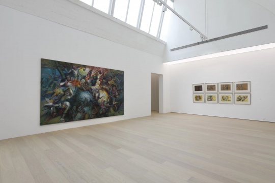 罗中立“重返起点”展览现场
罗中立“重返起点”展览现场