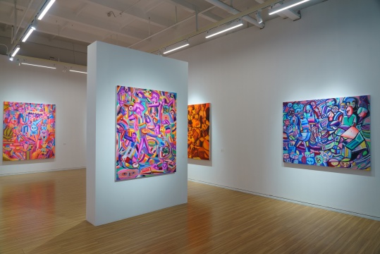 “鳖，嬉皮-梁曼勇个展”，在混乱与矛盾中观看社会