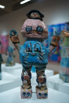 “鳖，嬉皮”梁曼勇个展现场
