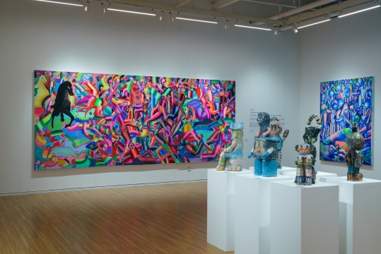 “鳖，嬉皮-梁曼勇个展”，在混乱与矛盾中观看社会